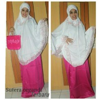 mukena sutera combinasi organdi terbaru terlaris