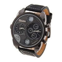 Jual Oulm-9316 Dual Time Watch (Jam Tangan Dengan Penunjuk Waktu Ganda) Murah