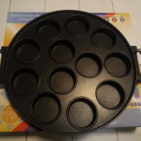 Jual snack maker 12 lubang cetakan martabak mini harga murah (lubang datar) Murah