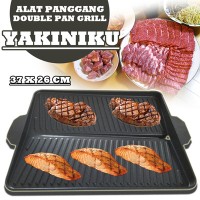 Jual Alat Panggang Double Pan Grill Yakiniku Diameter 37 X 26 CM Murah