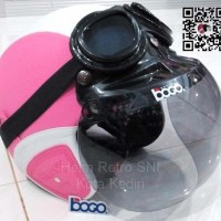 Jual Helm Retro SNI Pink Putih Kaca Bogo Import dan Kacamata Google Lokal Murah
