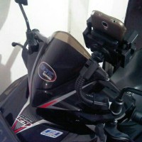 Jual Universal Mount Holder / Bracket dudukan HP GPS pada spion motor Murah