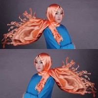 Jual pasmina satin turki abaya rawis kotak kotak Murah