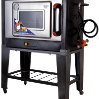 BLACK GAS OVEN ZEPPELIN 75cm ( BLACK OVEN GAS ZEPPELIN)