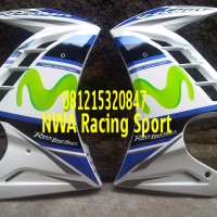Half Fairing New Vixion Putih Model Ninja Fi seri Movistar