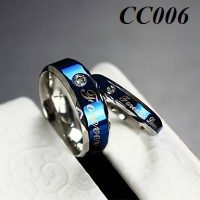 Jual cincin couple bahan titanium-06 Murah