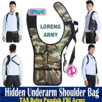 Jual Anti-thief Hidden Underarm Shoulder Tactical Bag tas gadget FBI Loreng Murah