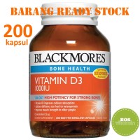 Jual READY STOCK - Blackmores Vitamin D3 1000IU (200 tabs) Murah