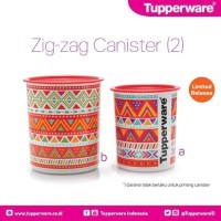 Tupperware Zig Zag Canister Toples ZigZag