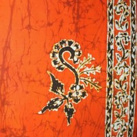 Batik Gajah Oling Orange Jeruk