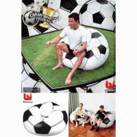 Sofa - Kursi Tiup - Tempat Duduk Santai Balon Bentuk Soccer BOla Kaki
