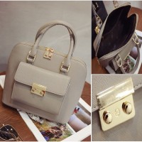 tas tangan tenteng kerja kantor hermes chanel vincci wanita gray abu