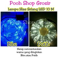 Lampu LED Hias Selang LED 10 M Biru dan Putih