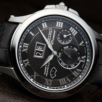 jam tangan pria Seiko Premier Kinetik SNP041p2 ( fossil swiss army )