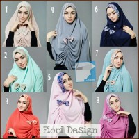 Agen Jilbab Murah Online Fiori Design - Khimar Syari Maureen