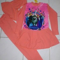 Baju renang anak muslim frozen SD salem tua