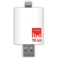 STRONTIUM OTG USB 3.0 FLASHDISK 16GB FOR IOS (IPHONE/IPAD) & MAC/PC