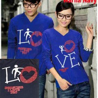 Jual Kaos Baju Couple Lengan Panjang | Pakaian Pasangan Kode: LPPK-AI23 Murah
