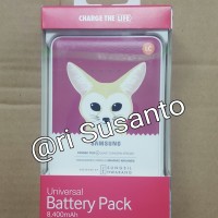 Jual power bank asli samsung 8400mAh, gambar Animal (original 100%) Murah