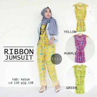 ribbon jumsuit batik ori / supplier baju
