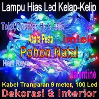 Jual Lampu Pohon Natal 9 meter 8 Variasi Kelap Kelip Murah