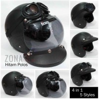 Jual HELM BOGO RETRO KULIT SNI - 4 IN 1 - 5 GAYA Murah