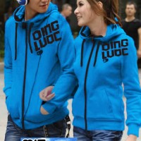Jaket Couple / Baju Pasangan / jacket couple Qing / oren biru hijau