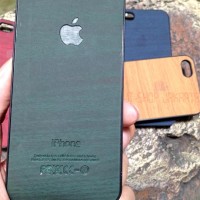 Jual CASING WOOD CASE HP IPHONE 4,4S / 5,5S / 6 SLIM KAYU - MILKYWAY Murah