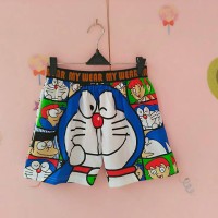Jual celana pendek boxer dewasa pria dan wanita karakter doraemon Murah