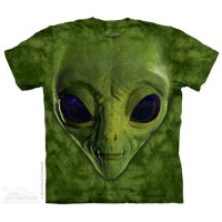 Kaos 3D The Mountain Dewasa Size XL - Green Alien Face