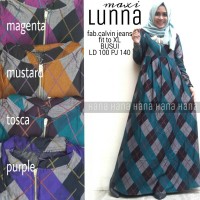 lunna maxi calvin jeans / supplier gamis cantik