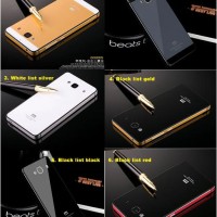 Jual ORI!! METAL BUMPER ALUMUNIUM TEMPERED GLASS CASING XIAOMI REDMI 2 CASE Murah