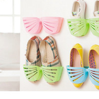 Wall Shoe Rack Rak Tempel dan Tempat Sepatu Sandal Unik