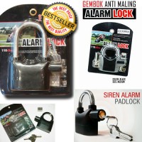 Jual kunci gembok cakram Ban motor gembok Alarm padlock getar Ring Pendek Murah