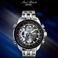 JAM TANGAN PRIA RANTAI ORIGINAL CASUAL ANTI AIR TERMURAH