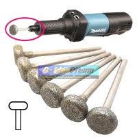 Jual Mata Die Grinder Diamond Roda Ellips 10mm Gerinda Mini Round Bit Burr Murah