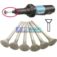 Jual Mata Die Grinder Diamond Topi Rata 10mm Gerinda Mini Trapesium Bit Murah