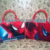Jual Tas travel bag koper kanvas kotak tenteng renang Spiderman Murah
