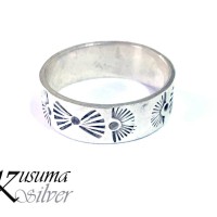 Cincin Ring Perak Silver Bali Motif Kipas Pria Lelaki Wanita asli 925