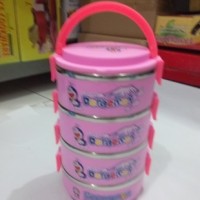 Jual Rantang karakter kartun Doraemon Stainless Steel Lunch Box 4susun imut Murah