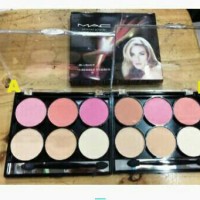 Mac 2 in 1 blush on 3 warna + +shading 3 warna (Ori)