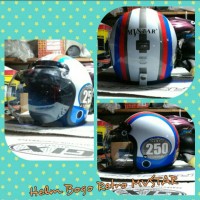 Helm Bogo Retro Klasik MVSTAR Angka 250