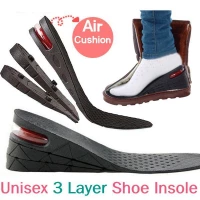3 layer Insole Sol PU Sepatu Penambah Tambah Tinggi Peninggi Badan