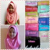 Jual jilbab anak/jilbab instan anak/hoodie polos anak Murah