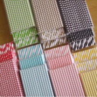 Jual Paper straw/ Sedotan kertas motif Murah