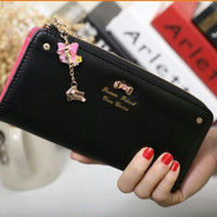 Jual Zipper Wallet dompet import wanita cewek korea fashion murah lucu Murah
