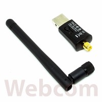 WIFI Receiver USB Adapter 300Mbps + Antena Penguat Sinyal