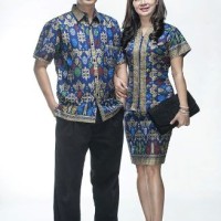 Sarimbit / Pasangan / Couple / Keluarga / Seragam Batik 1177 Biru