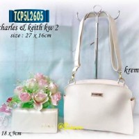 Tas + Dompet Zara / Charles & Keith kw 2 / krem