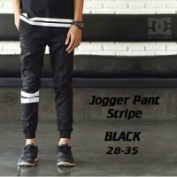Jual Celana Jogger Pants Strip Black | Hitam | Bestseller Murah